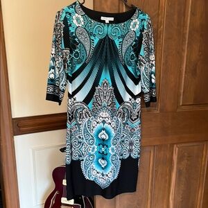 Charming Knee-Length Paisley Dress, barely worn.
